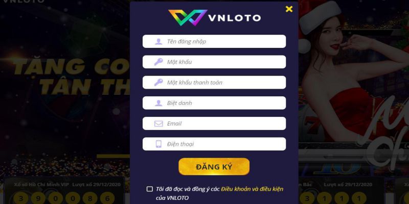 Các bước đăng nhập vào sảnh game nhà cái Vnloto
